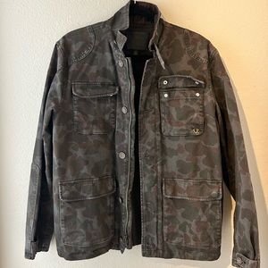 Men’s True Religion camo biker jacket.  Excellent condition